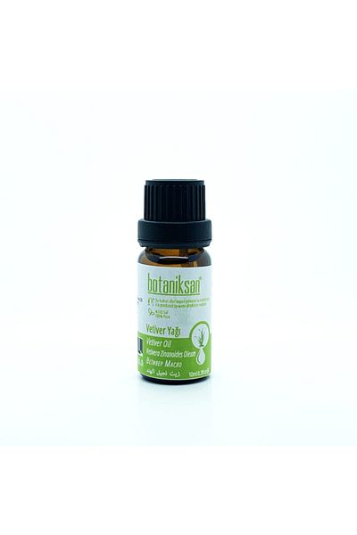 botaniksan 10 ml Vetiver Oil - Distillation, Pure, Natural and Additive-Free