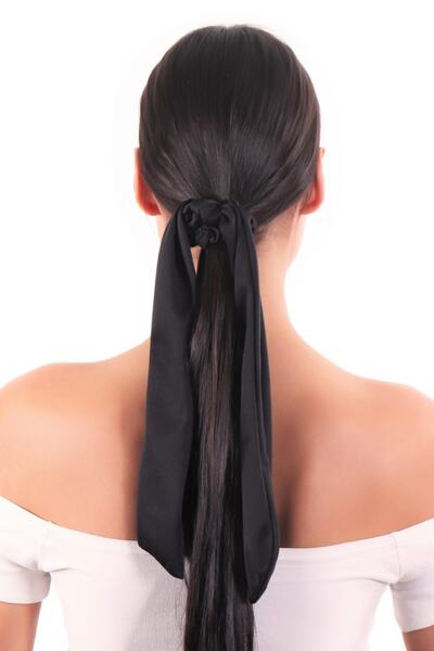 hahai accessories Hahai Women's Long Ribbon Model Scrunchie Buckle