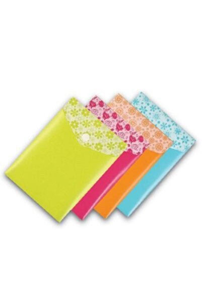 Comix A6 Çıtçıtlı Dosya Çiçek Desenli A1870 Asorti Tekli (1 Adet)