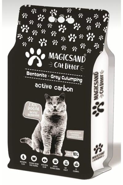 magicsand Magıcsand Kedi Kumu Active Carbon 10lt