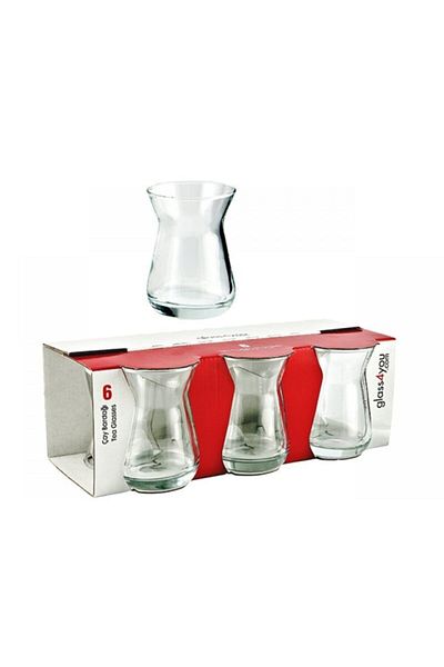 Paşabahçe شاي اريم زجاج 6 قطع 42451