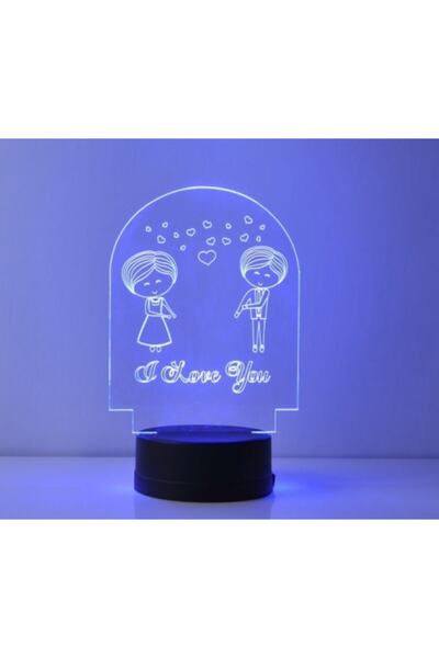 prosign Siyah Kaide Mavi Işık Ledli Masa Lambası