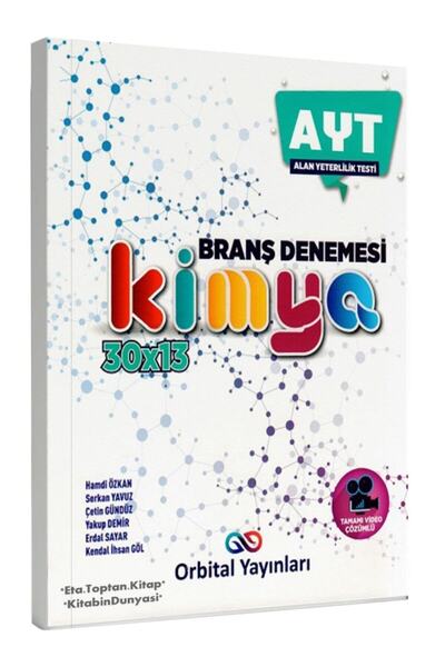 Orbital Yayınları Ayt Kimya 30 X 13 Branş Denemesi 2020-2021 Baskı