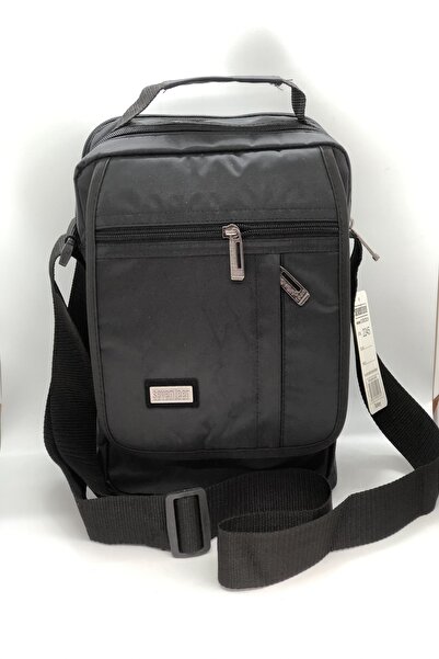 SEVENTEEN حقيبة رسول عمودية سوداء للرجال