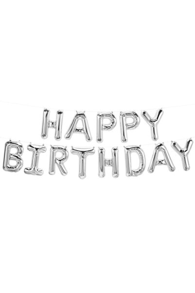 Partimarka بالون فضي لعيد ميلاد سعيد