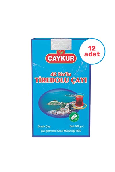 Çaykur 12 Adet 42 Nolu Tirebolu Dökme Çayı 500 Gr