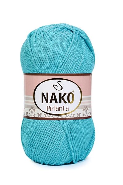 NAKO ( 5 Pieces ) Diamond 107 Turquoise Hand Knitted Threads Booties Vest Cardigan Thread Sweater Thread