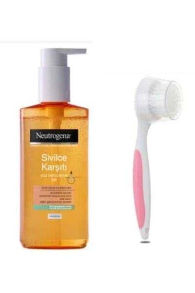 Neutrogena Sivilce Karşıtı Yağsız Yüz Temizleme Jeli 200 ml ve Masaj Başlıklı...