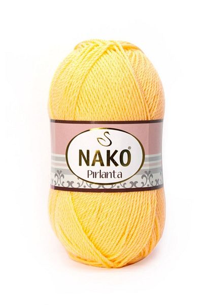 NAKO ( 5 Pieces ) Diamond 215 Yellow Hand Knitted Threads Booties Vest Cardigan Thread Sweater Thread