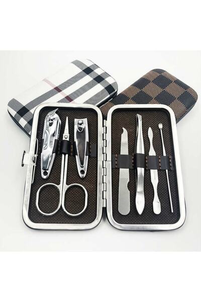 Starmax طقم عناية بالأظافر والأظافر 7 قطع مع حقيبة عناية بالأظافر =