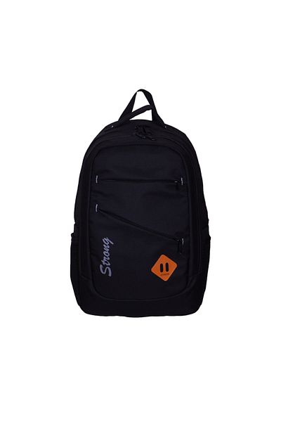 Strong Bag Unisex Μαύρη Σχολική Τσάντα Καθημερινή Τσάντα Ταξιδίου
