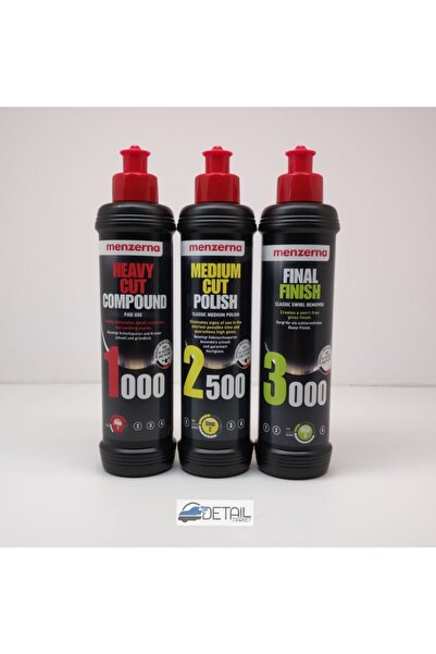 Menzerna 1000 2500 3000 Pasta Hare Seti 250 Ml