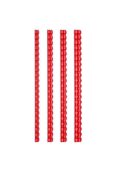 SARFF 8 mm Delux Red Plastic Spiral 100 L