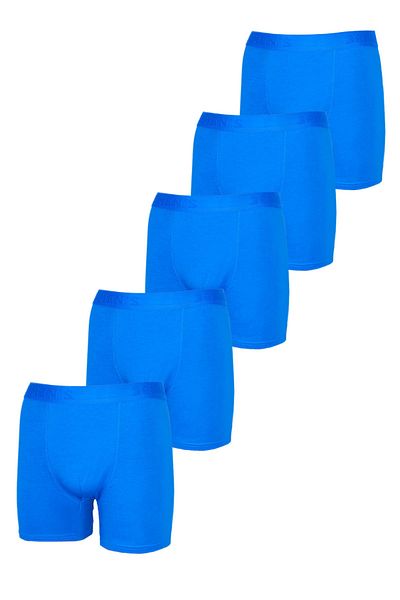 COTBOXER Men's Turquoise Lycra Boxer Pack of 5