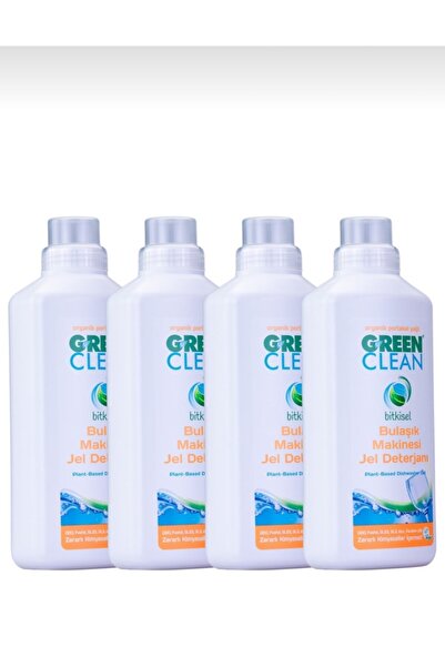 Green Clean 1000 مل × 4 منظف جل للأطباق
