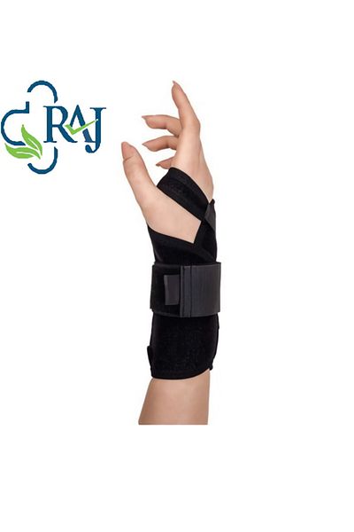 RAJ Unisex Black Right Left 1 Pair Standard Size Hand Wrist Brace