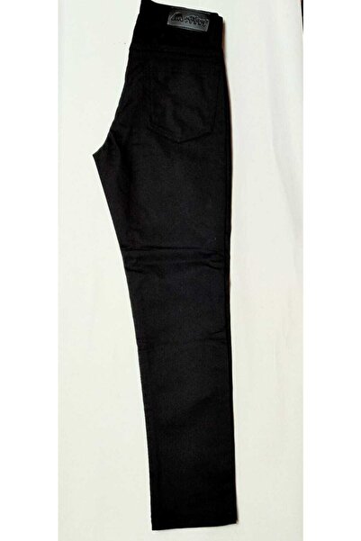 Samyeli Unisex Çocuk Siyah Full Likralı Keten Pantolon