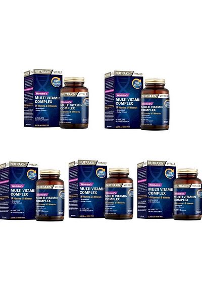 Nutraxin 60 Tablets Multivitamin Complex - Pack of 5
