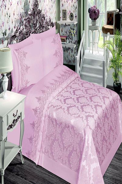 BELLOO HOME طقم بيكيه مزدوج من Sultan French Chenille