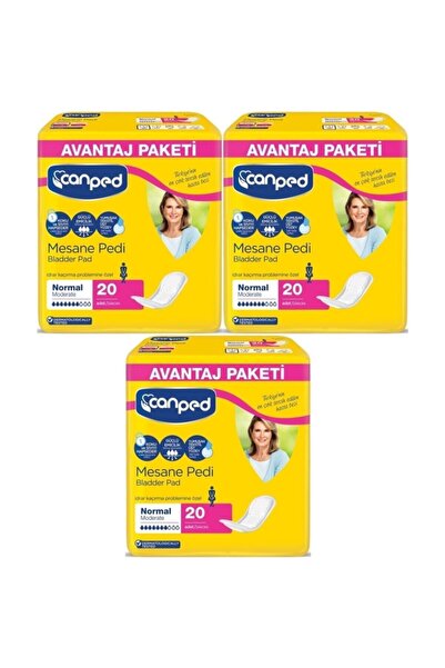 Canped Orta Boy Normal 20'li Mesane Pedi 3 Adeti