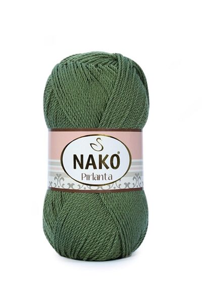NAKO ( 5 Pieces ) Diamond 11253 Khaki Hand Knitted Threads Booties Vest Cardigan Thread Sweater Thread