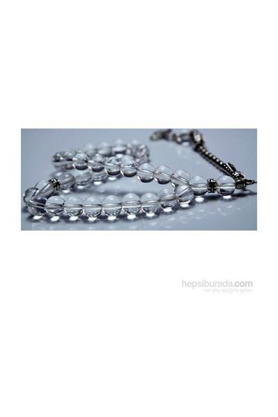 RD EKOAVM 10 Mm Globe Cut Crystal Quartz Stone Rosary