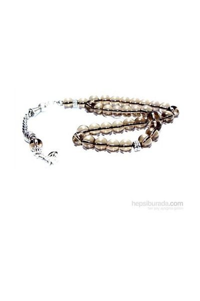 RD EKOAVM 10 Mm Globe Cut Smokey Quartz Stone Rosary