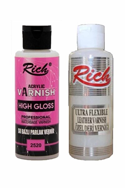 Rich Hıgh Gloss Su Bazlı Vernik Parlak 120 cc Ultra Flexıble Vernik 120 cc