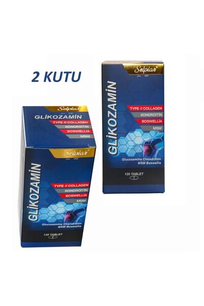 Selpiar 2 Adet Glucosamine & Chondroitin Msm Boswelia+type Iı Collagen Toplam...