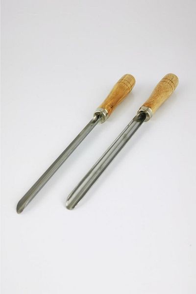 Tiesa Home 2-Piece Wooden Handle Zucchini Tomato Carving Tool