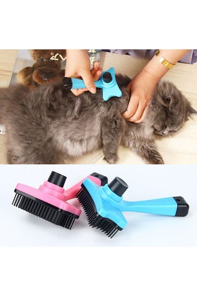 GoodSell Pet Brush Practical Automatic Button Bristle Hair Removal