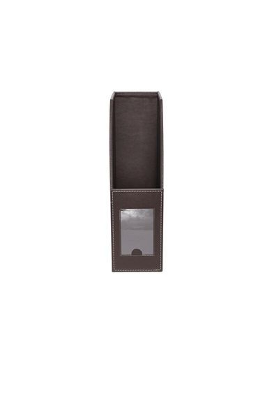 2K Magazine Holder Artificial Leather Table Top A4 9 Cm Wide 23x30 Cm