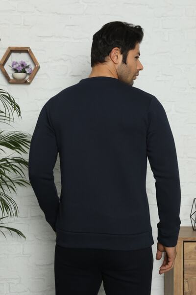 BİRŞEN Erkek Bisiklet Yaka Sweatshirt Eşofman Üstü