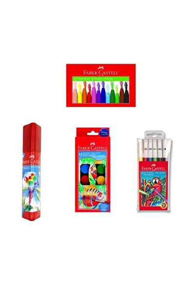 Faber Castell مجموعة طلاء فابر كاستل مكونة من 4 قطع