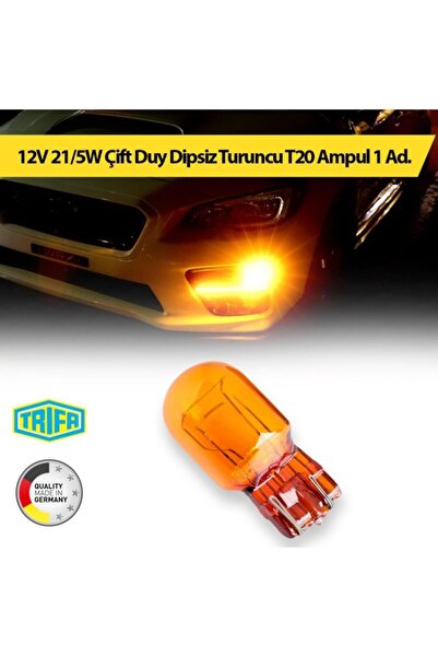FRT Ottoman 12v 21/5w Çift Duy Dipsiz Turuncu T20 Ampul Trifa 1 Adet 81791