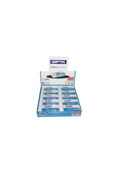 Gıpta ممحاة سيلجي بريميوم بي في سي خالية من الغبار، بيضاء (عبوة من 20 قطعة) K2522