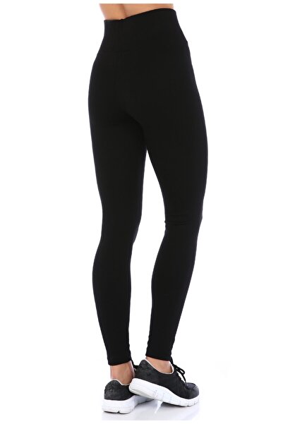 Dema Γυναικείο μαύρο κολάν Interlock με ψηλή μέση