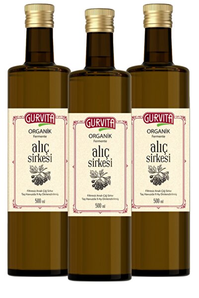 Gurvita Organik Alıç Sirkesi 500 Ml 3'lü