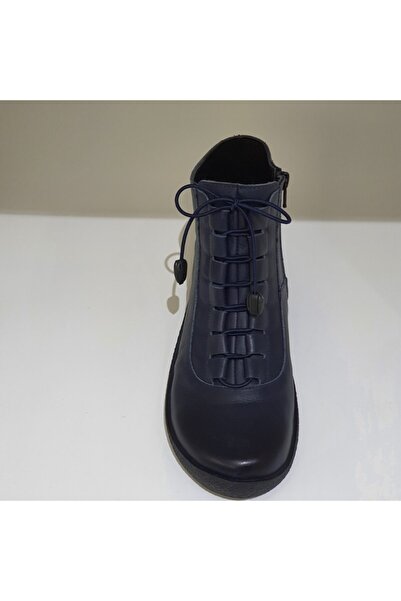VİNİCCİ AYAKKABI Kadın Lacivert Hakiki Deri Bot