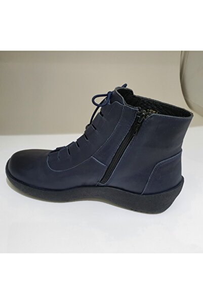 VİNİCCİ AYAKKABI Kadın Lacivert Hakiki Deri Bot