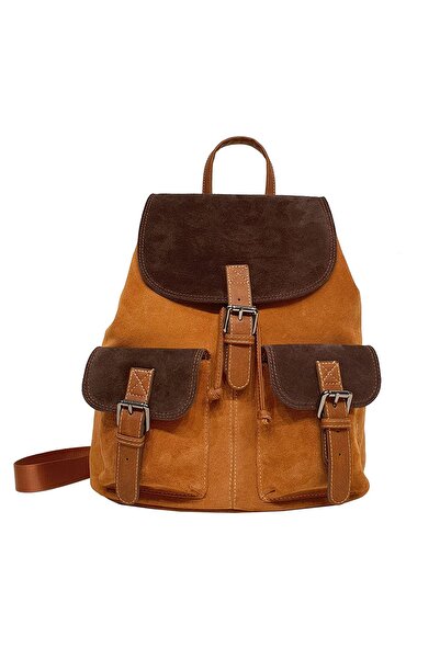 Ysmn Γυναικείο σακίδιο πλάτης από γνήσιο δέρμα καστόρι - Yc041947dsu12