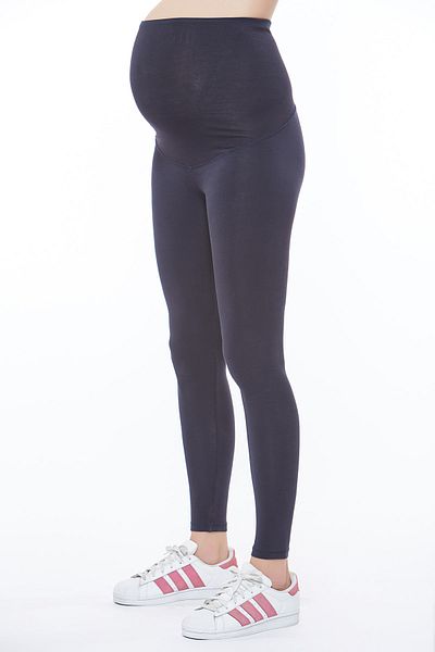 Motherway Maternity Seamless Long Black-Navy Blue Double Tights