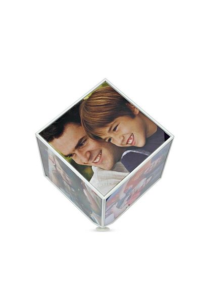Birlik Fotoğrafçılık White Small Spinning Cube Frame - 02n