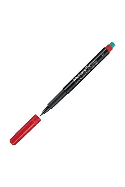 Faber Castell Multimark 1523 Permanent Asetat Kalemi 0.4 Mm (s) Kırmızı