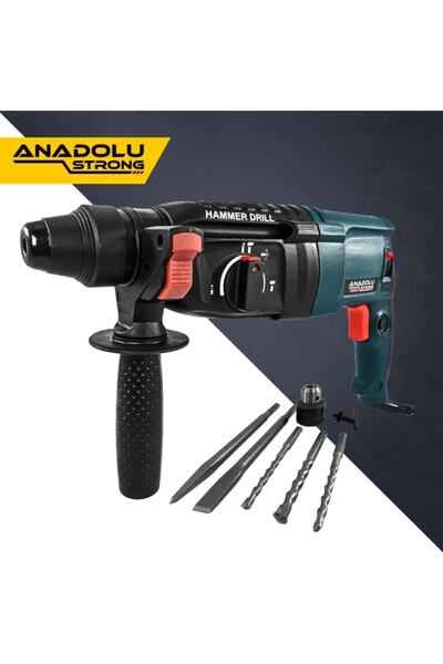Anadolu Strong 800 Watt Sds Plus Kırıcı Delici Hilti Matkap 26 Mm 2.2 Juel Ans1003