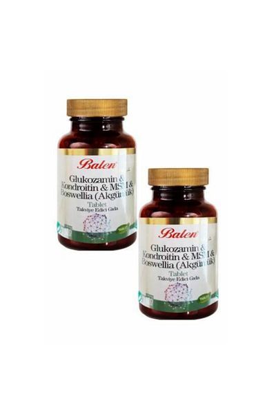 Balen 2 Boxes of Glucosamine Chondroitin Msm Boswellia Acne Glucosamine Boswellia 120 Tablets X 1200 Mgx2