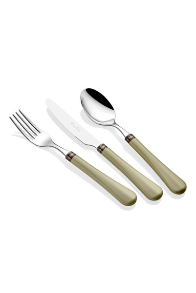 RİVADOSSİ SANDRO Yeşil 24 Parça Çatal Bıçak Seti