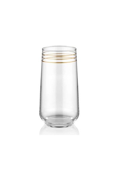 The Mia Mia Lines Long Water Cup - Set of 6, Gold