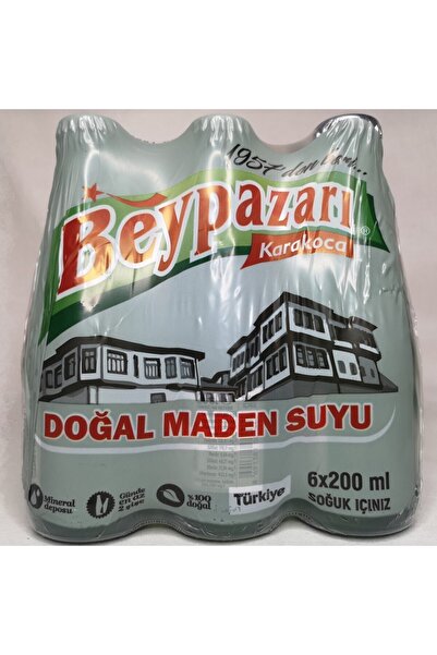 Beypazarı Doğal Minarelli Madensuyu 200 ml 6'lı Paket