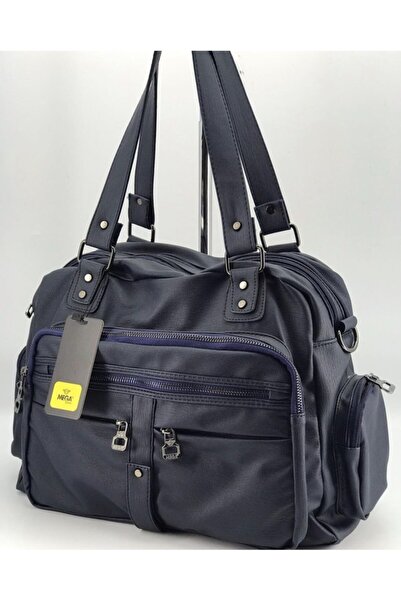 MEGA ÇANTA Geantă de mână și crossbody de mărime mare bleumarin pentru femei